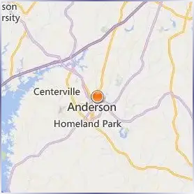 Anderson University Location Map