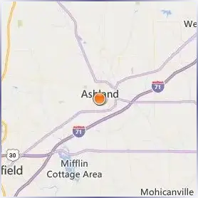 Ashland University Location Map Ashland University Location Map
