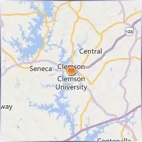 Clemson University Location Map Clemson University Location Map