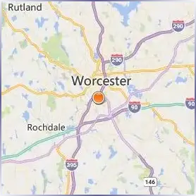 College of the Holy Cross Location Map