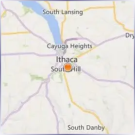 Ithaca College Location Map Ithaca College Location Map