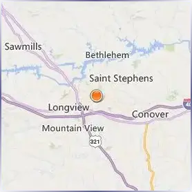 Lenoir Rhyne University Location Map