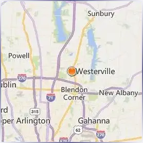 Otterbein University Location Map Otterbein University Location Map