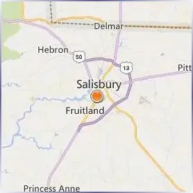 Salisbury University Location Map Salisbury University Location Map