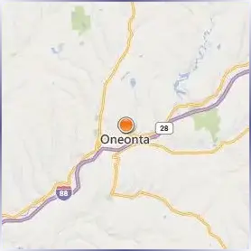 SUNY Oneonta Location Map